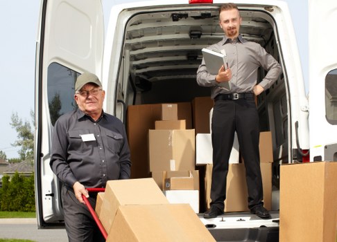 Storage items prepared for a transparent quote in Blackheath
