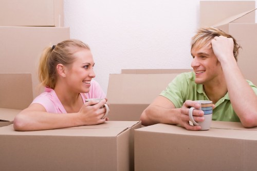 Students using storage options in Blackheath near campus